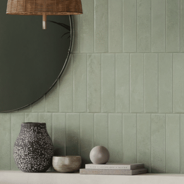 Porcelanato Esmaltado Miniature Cera Verde Candito Natural 6x24cm