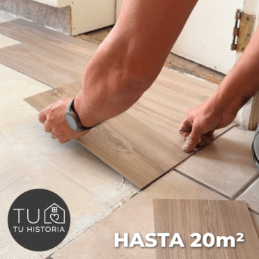 Mano de Obra Instalación de Piso Vinilico Sobre Cerámica Existente hasta 20 m2 (Incluye Retape Acrílico)