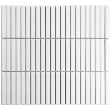 Mosaico Malla Muro Kit-Kat Blanco Mate 28.41x29.61 cm