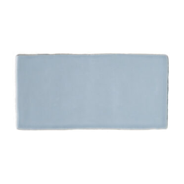 Cerámica Esmaltada Muro Ripple Sky Blue Glossy 7.5x15 cm