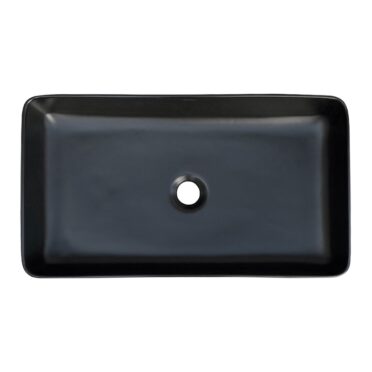 Lavamanos Rectangular Sobre Cubierta Aida Matte Black Urben