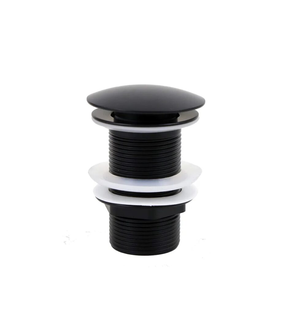 DESAGUE PUSH SIN REB MATT BLACK TC
