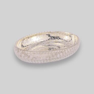 Jabonera de Vidrio Dorada