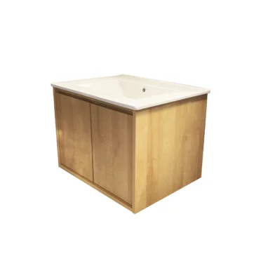 Mueble de Baño New Bloom Suspendido Dos Puertas 60 cm ancho con Lavamanos Natural Urben