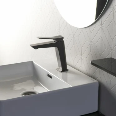 Grifería de Lavamanos Baja Ramon Soler Modelo Prisma Grafito