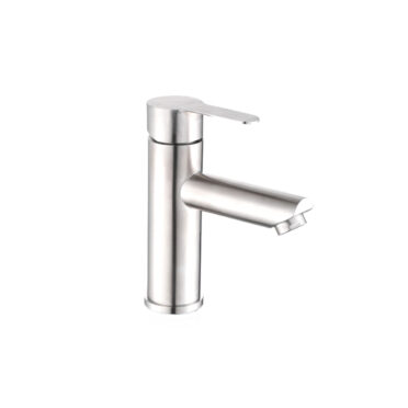 Grifería Lavamanos Bajo Bora Acero Inoxidable Satinado Urben